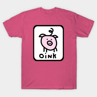 Self Portrait Pig For Cute Animals T-Shirt